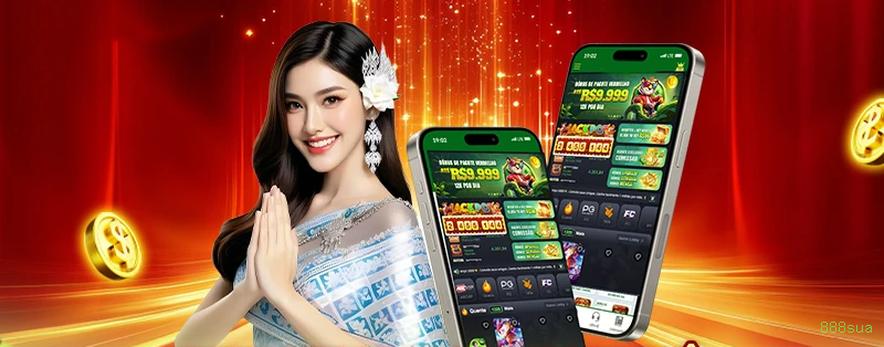 Aplicativo móvel 888sua para iOS e Android